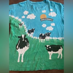 Ben & Jerry's Tie Dyed Euphoria 90's Tee Shirt